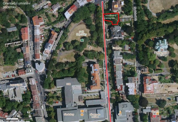 Prodej pozemku pro bydlení, Ústí nad Labem, Dvořákova, 538 m2