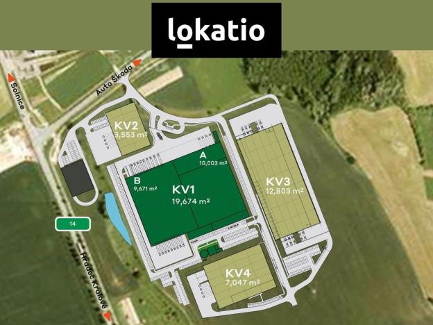 Pronájem skladu, Solnice, Průmyslová, 3553 m2